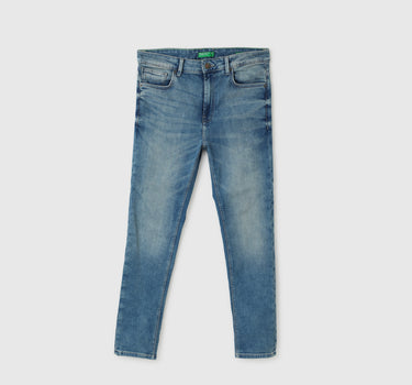 Men Solid Low Crotch Jeans