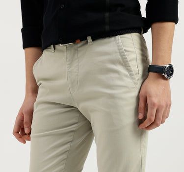 Solid Slim Fit Trousers