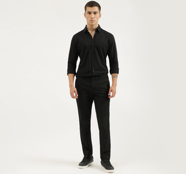 Solid Slim Fit Trousers