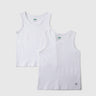 Pack of 2 Regular Fit Round Neck Solid Colour Vest