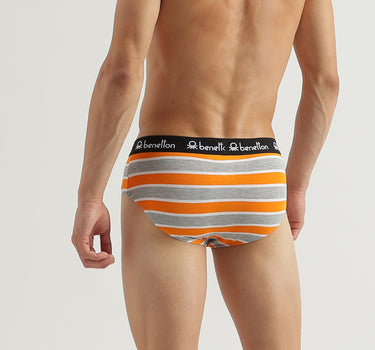 Pack of 2 Striped Low Rise Briefs