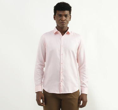 Cotton Solid Spread Collar Mens Shirts