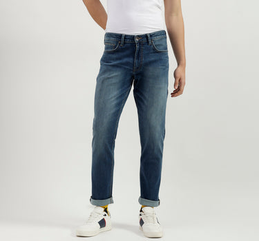 Solid Pattern Slim Fit Jeans