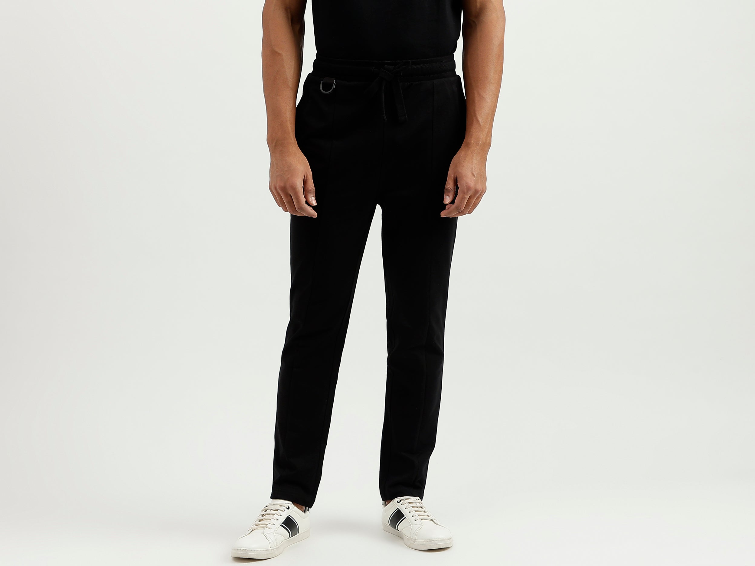 Solid Tapered Trousers