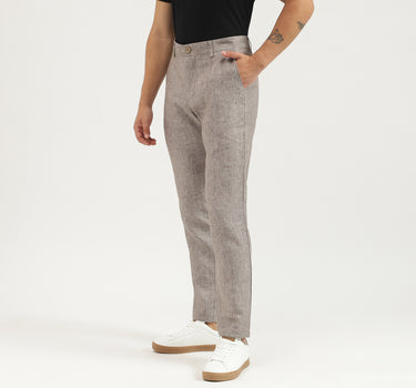 Solid Relaxed Fit Trousers