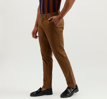 Solid Slim Fit Trousers