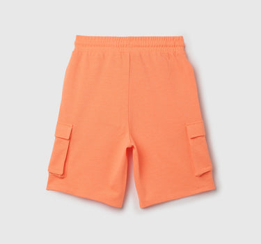 Solid Regular Fit Mid Rise Shorts