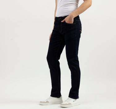 Solid Pattern Slim Fit Jeans