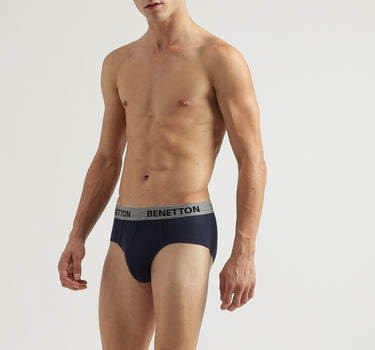 Pack of 2 Solid Colour Low Rise Briefs