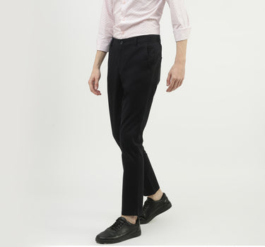 Men Solid Slim Fit Trousers