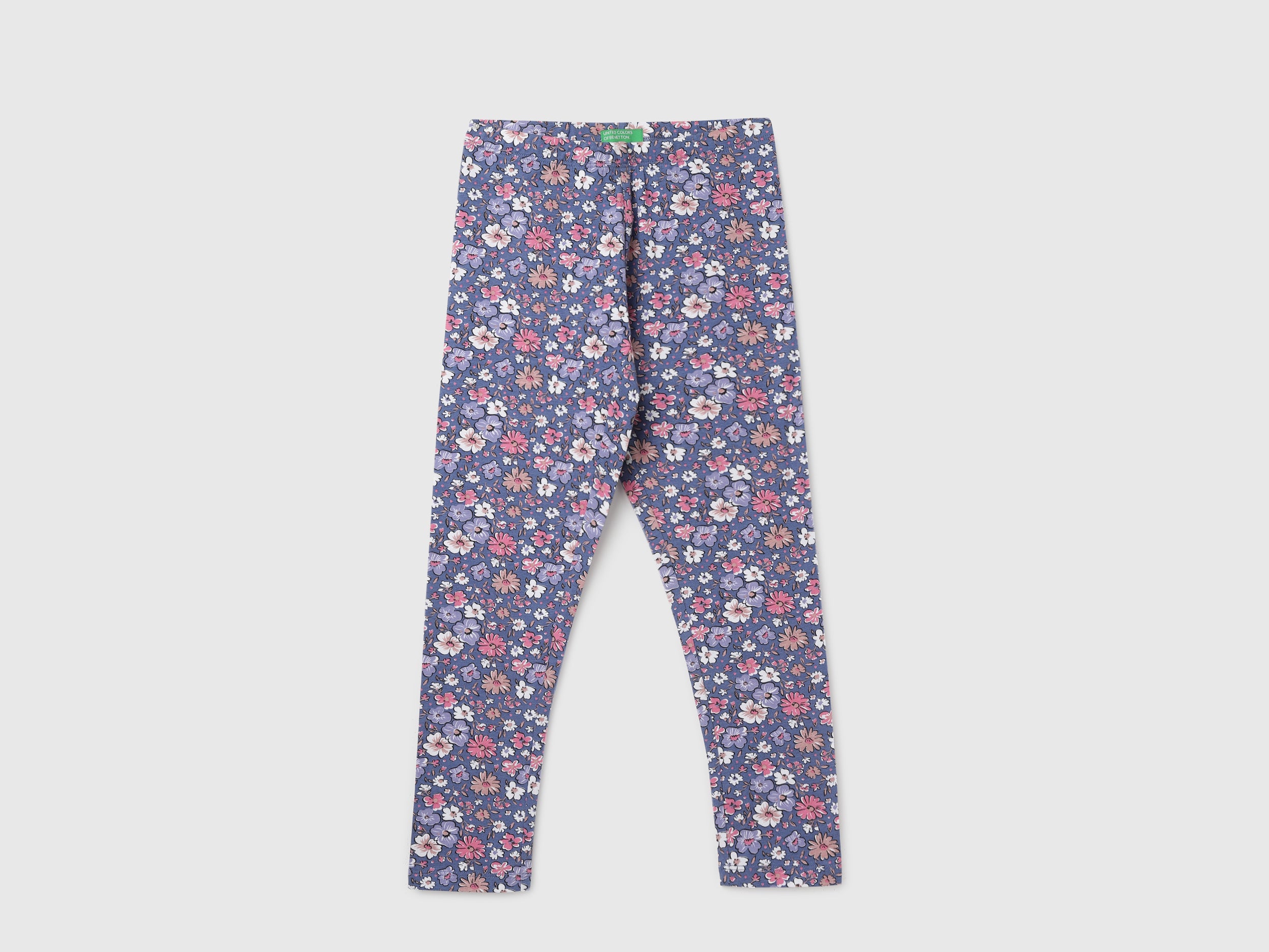 Girl's Floral Regular Fit Leggings