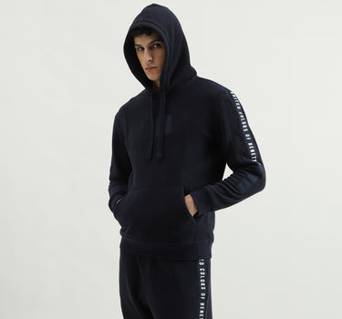 Hooded Neck Solid Sweatshirt