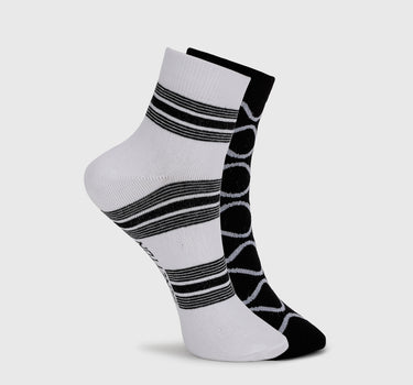 Pack of 2 Striped & Branded Socks