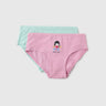 Pack of 2 Little Girl Print Low Rise Briefs