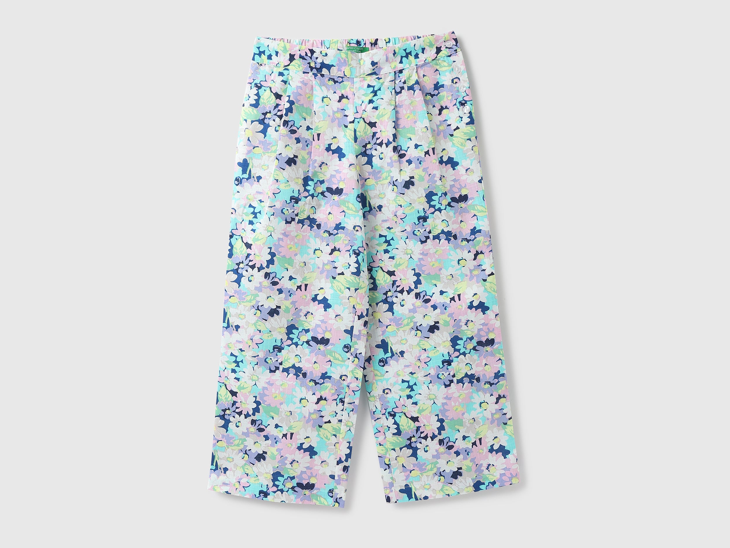 Girls Printed Regular Fit Trousers