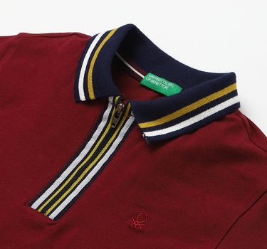 Burgundy Polo T-Shirt