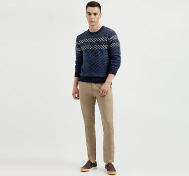 Men's Regular Fit Round Neck Tricot Sweater