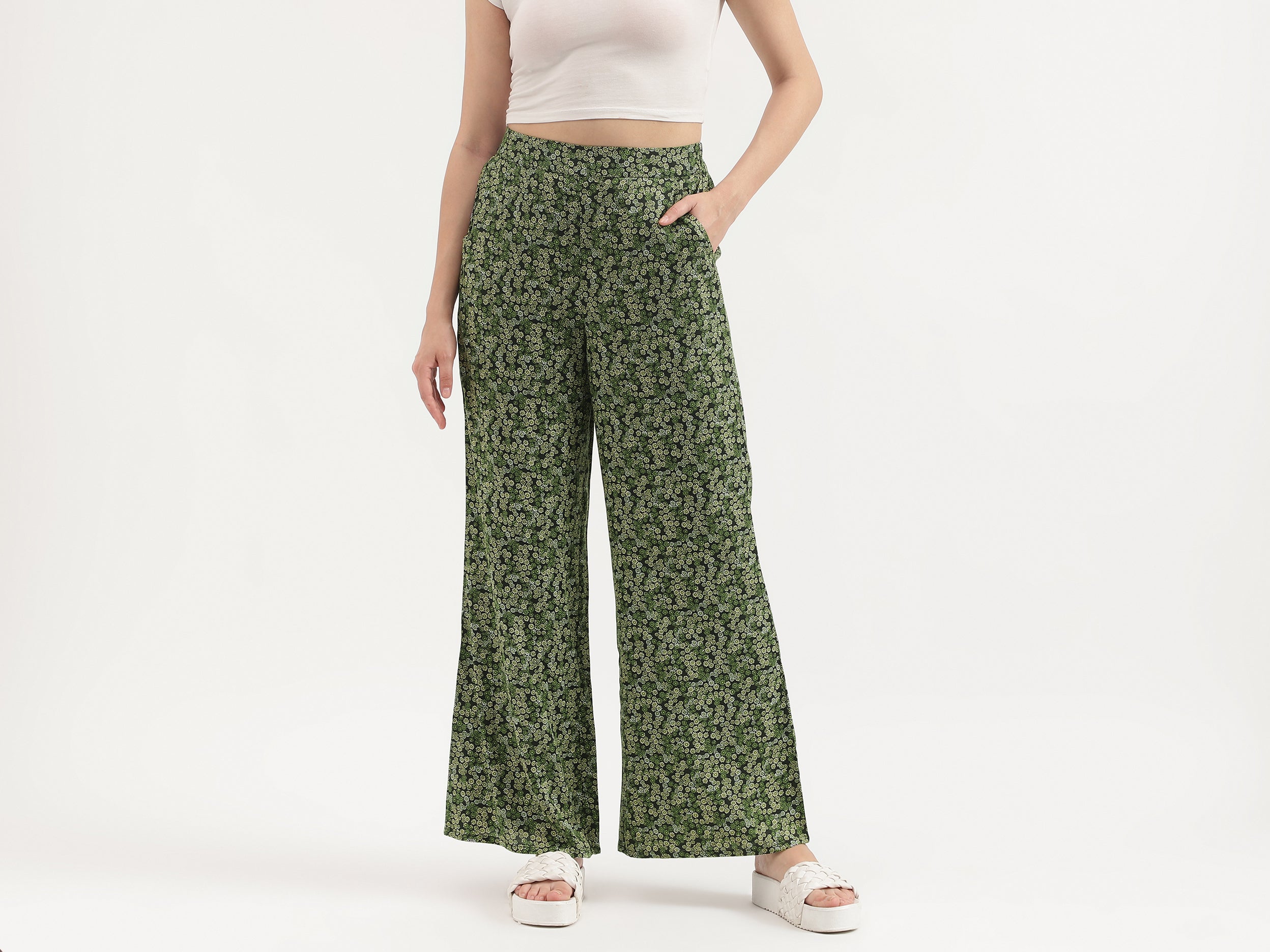 Printed Regular Fit Trousers