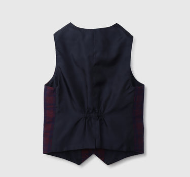 Boys Checked Waistcoat