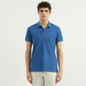 Regular Fit Ribbed Collar Solid T-Shirt