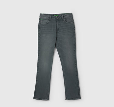 Men's Solid Bootcut Jeans