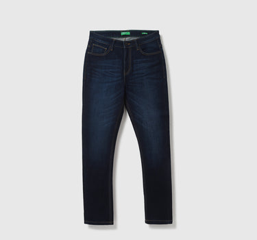 Men Solid Carrot Fit Jeans