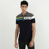 Men Colorblock Polo Neck Polo T-Shirt