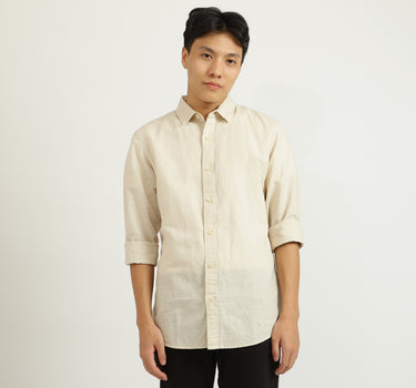 Cream Linen Shirt