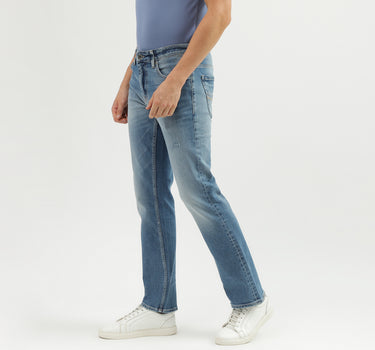 Men's Solid Bootcut Jeans