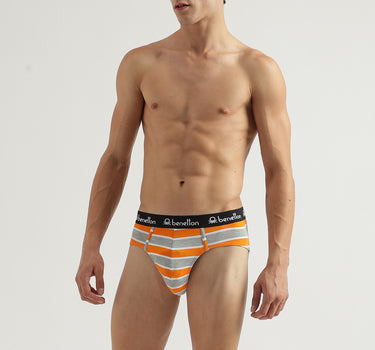 Pack of 2 Striped Low Rise Briefs