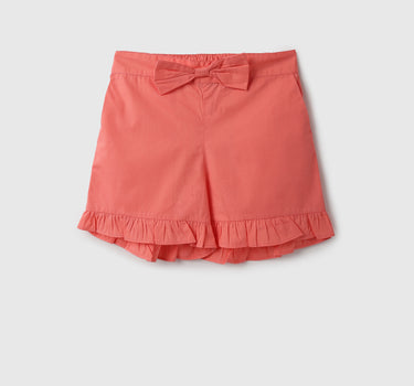 Girls Solid Regular Fit Shorts