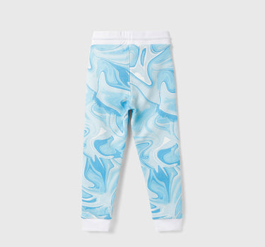 Boy's Regular Fit Abstract Print Track Pants