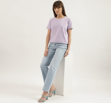 Regular Fit Round Neck Solid T-shirts