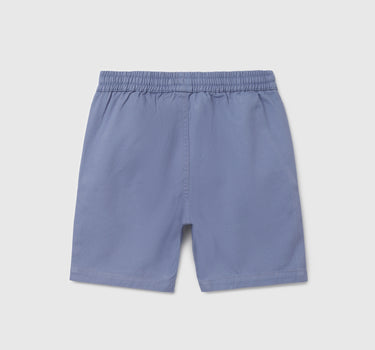 Boy's Solid Regular Fit Shorts with Drawstring Closure