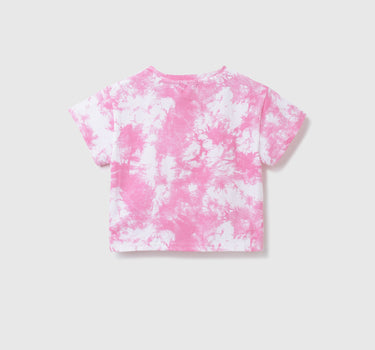 Girls Tie & Dye Round Neck Top