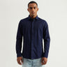 Men's Slim Fit Cutaway Collar Solid Shirts