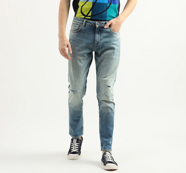 Men Solid Slim Tapered Fit Jeans