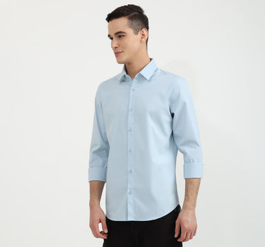 Mens Slim Fit Solid Shirt