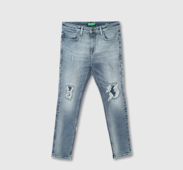 Mens Low Crotch Solid Jeans