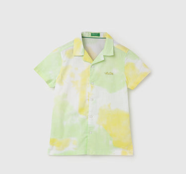 Regular Fit Spread Collar Tie & Dye Shirt