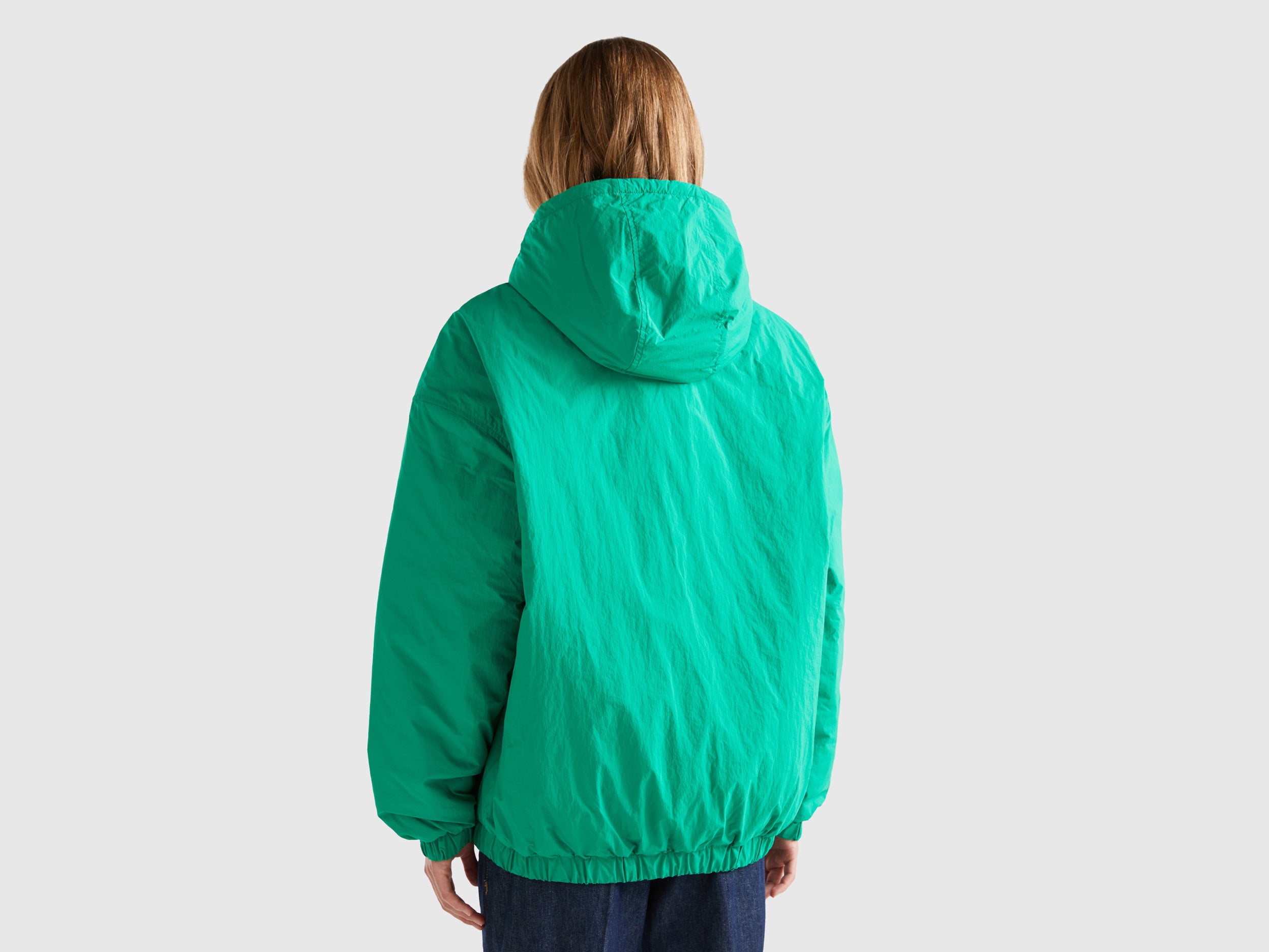 Relaxed Fit Zip Up Solid Puffer Jacket – United Colors of Benetton