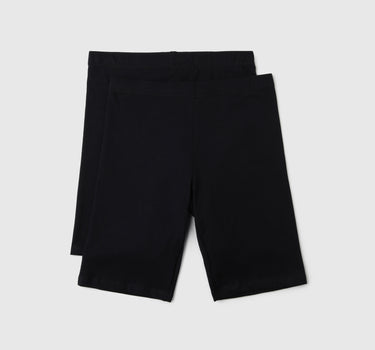 Pack of 2 Solid Colour Low Rise Bermuda Shorts