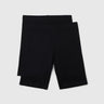 Pack of 2 Solid Colour Low Rise Bermuda Shorts