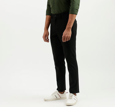 Solid Slim Fit Trousers