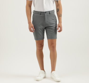 Houndstooth Slim Fit Shorts