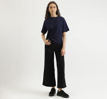 Solid Wide Leg Trousers