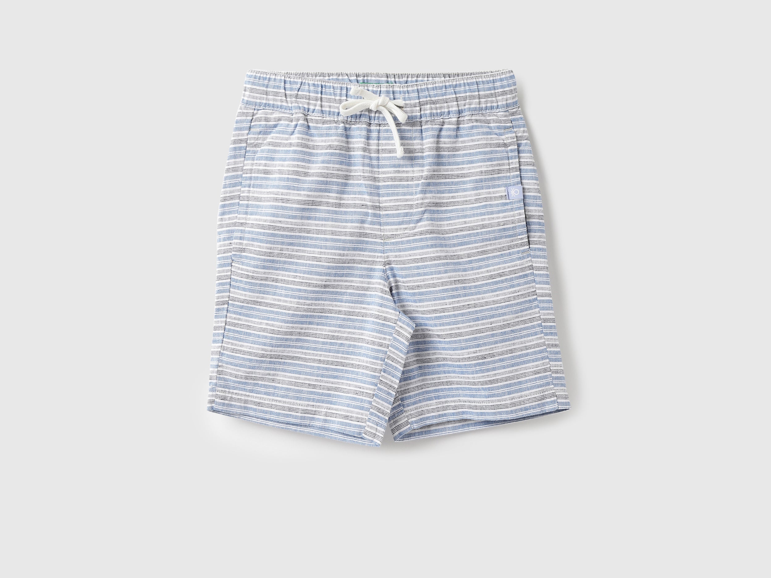 Boys Striped Regular Fit Shorts