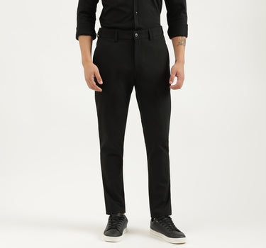 Solid Slim Fit Trousers