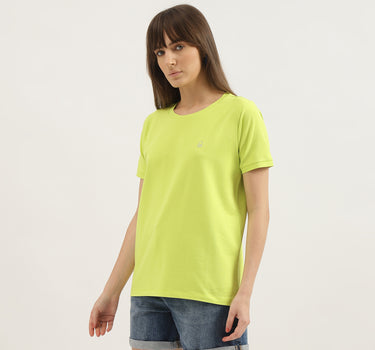 Regular Fit Round Neck Solid T-shirts