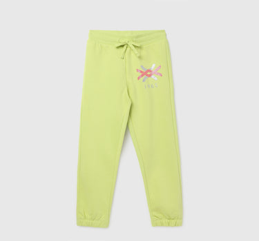 Girl's Printed Regular Fit Trackpants